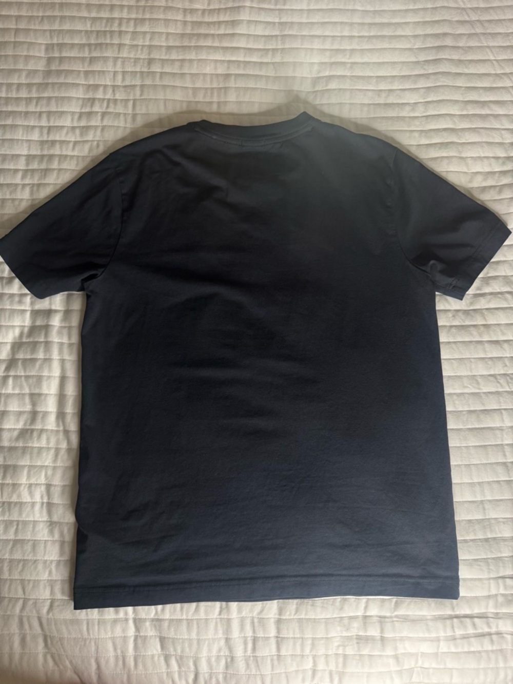 BOSS Black Crewneck Tee with Neon Green Trim - Picture 4 of 4